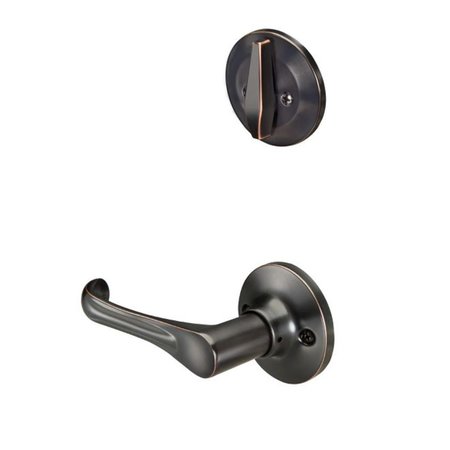 GAN EDEN Residential Edge Active Interior Handleset Trim with Wando Lever, Oil Rubbed Bronze Permanent GA2667449